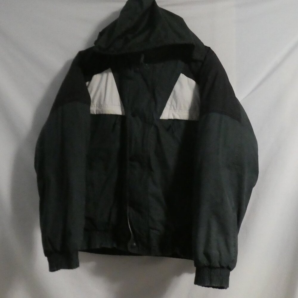 Vintage - GANT | large | Green - Black - White | Hooded Winter Jacket